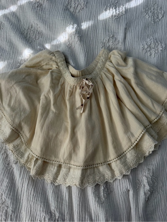 Free People Dresses & Skirts - Free People Girls Cream Ruffle Tunic Dress